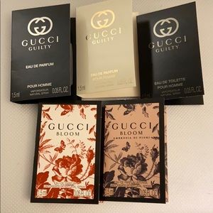 Mixed Gucci scent samples